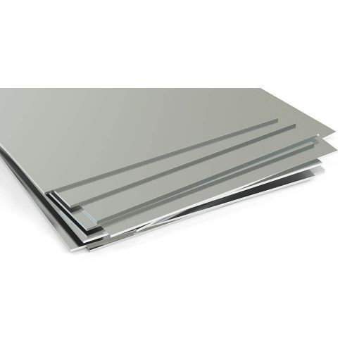 Plaque Acier Inoxydable 1mm V2A - Surface Brossée Anti-Rouille | Taille Sur Mesure 100x100mm à 1000x1000mm