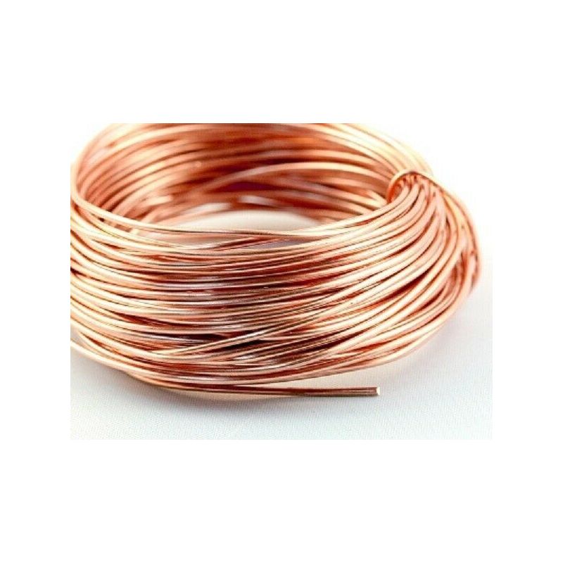Fil de cuivre brut Ø0.1-5mm sans vernis sans revêtement Cu 99 craft wire 2-750 mètres Fil de cuivre brut Ø0.1-5mm sans vernis sans revêtement Cu 99 craft wire 2-750 mètres
