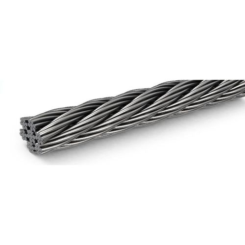 Câble en acier inoxydable dia 1-8mm 1.4406 V4A 5-250 mètres Câble en acier 7x7 et 7x19