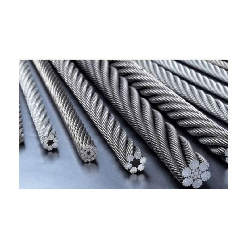 Câble métallique 2 mm 10 m en acier inoxydable 7X19 EN 1.4401 souple A4 Nirosta 