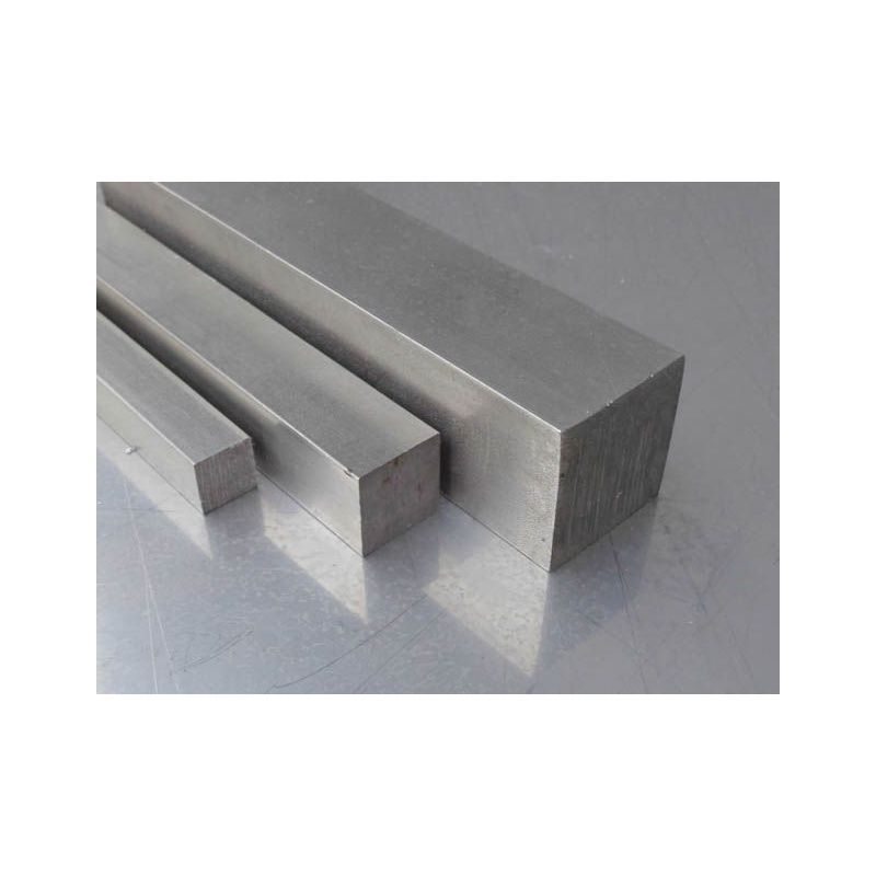 Barre carrée 4x4mm - 50x50mm acier inoxydable 1.4301 barre carrée V2A carré plein AISI 304
