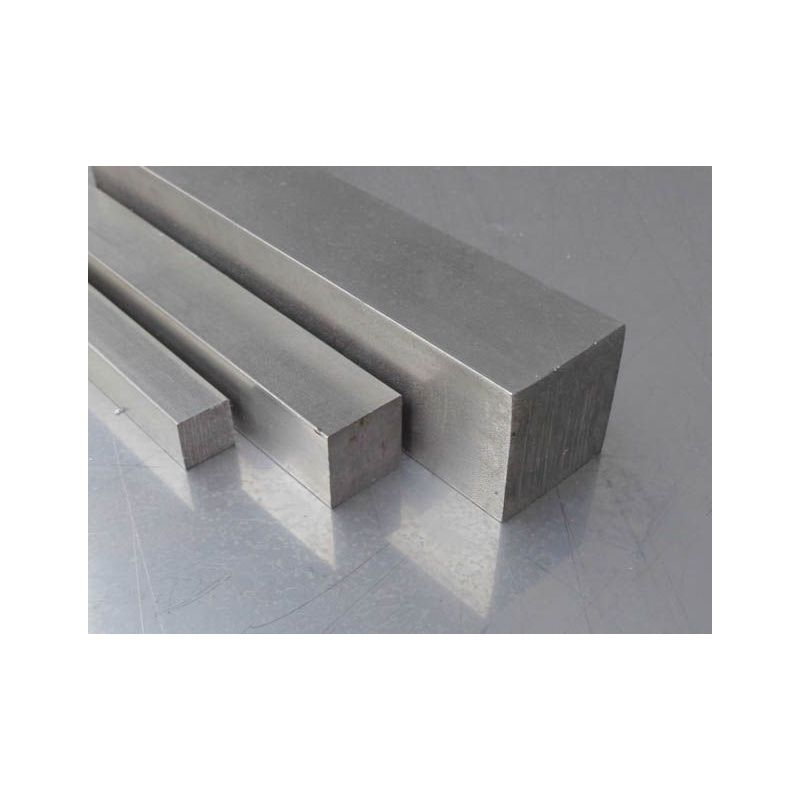 Barre carrée 4x4 mm – 50x50 mm acier inoxydable 1.4301 barre carrée V2A plein AISI 304 Evek GmbH - 1