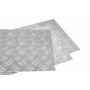 Tôle d’aluminium à relief 1,5/2 mm - 5/6,5 mm au choix Tôle d’aluminium à relief duo Tôle d’aluminium plaquette aluminium tôle