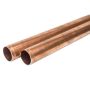 Tube en cuivre 3x0.5mm-54x1.5mm tige 2.0090 Aisi C11000 Chauffage eau potable 0.1-2 mètres, cuivre