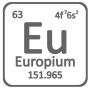 Métal d’europium 99,99% de pureté métal Eu 63 élément métaux rares