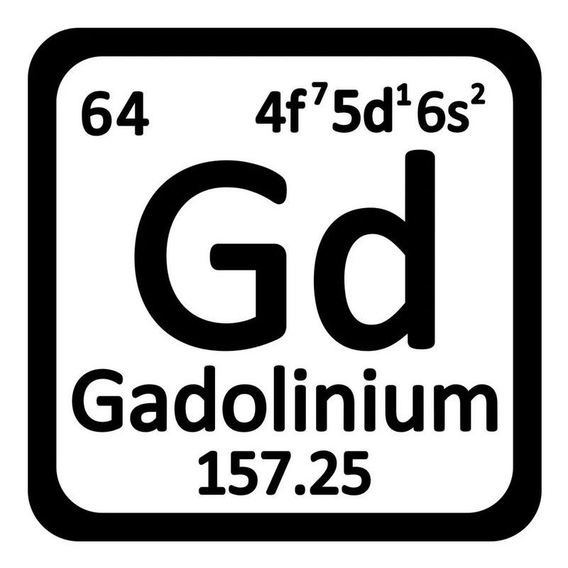Gadolinium Metal Element 64 Gd Pieces 99.95% Rare Metal Cosses