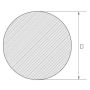 Barre en acier inoxydable 3mm-625mm 1.4404 AISI 316L tige ronde
