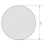 Tige en acier inox 16mm-200mm 1.4410 AISI 316L barre ronde tige ronde profil UNS S3275