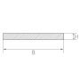 Bande de tôle en acier inoxydable 1.4301 Barre plate 30x2mm-90x6mm Découpe Bande