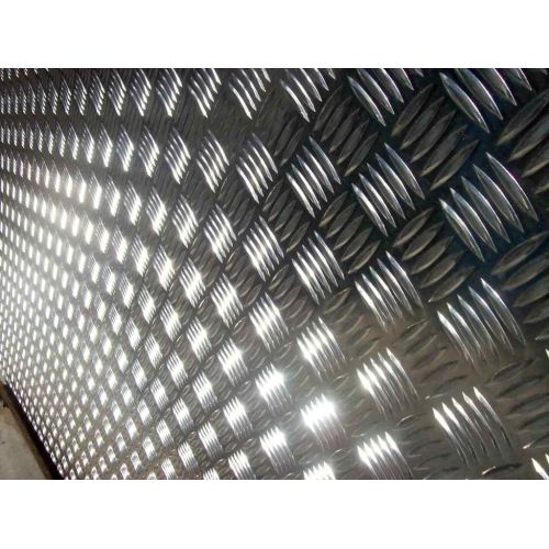 Tôle d’aluminium à relief 1,5/2 mm - 5/6,5 mm, alu au choix, tôle d’aluminium à relief, tôle quintette, découpe sur mesure,