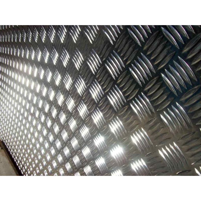 Tôle d’aluminium à relief 1,5/2 mm - 5/6,5 mm, alu au choix, tôle d’aluminium à relief, tôle quintette, découpe sur mesure,
