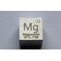 Cube en métal de magnésium Mg 10x10mm poli pureté 99,95%