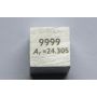 Cube en métal de magnésium Mg 10x10mm poli pureté 99,95%