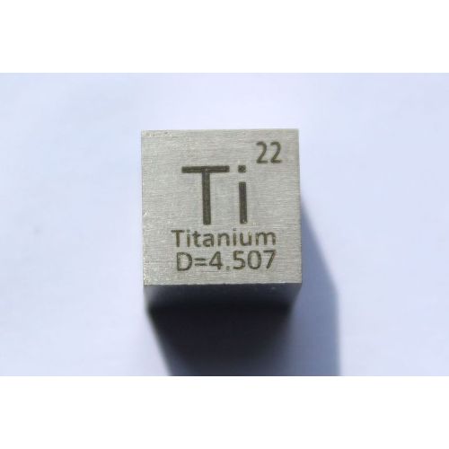Titane Ti métal cube 10x10mm poli 99,5% pureté cube