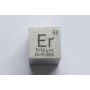 Cube en métal erbium Er 10x10mm poli pureté 99,9%