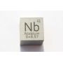 Cube de niobium Nb métal 10x10mm poli pureté 99,95% cube de niobium