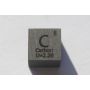 Cube en métal de carbone C 10x10mm poli 99,9% pureté