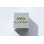Cube en métal poli 10x10mm pureté