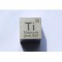 Cube en métal poli 10x10mm pureté