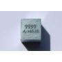 Cube en métal poli 10x10mm pureté