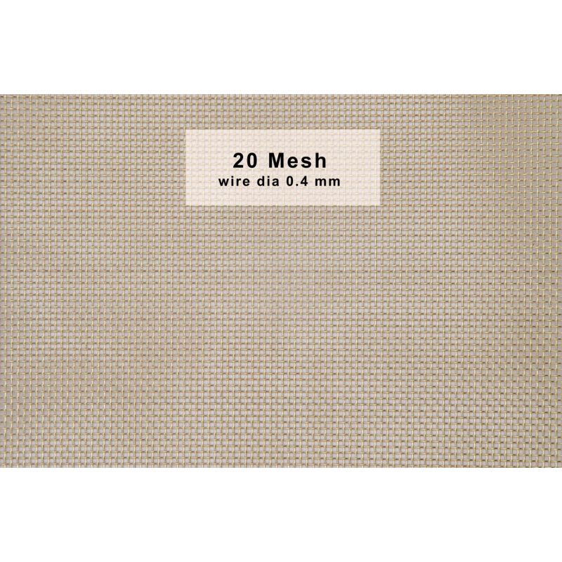 Tissu en laiton 20-120 Mesh Largeur 50 mm-300 mm CuZn36 CW507L Filtre en treillis Fil