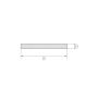 Acier galvanisé barre plate 0,5x20mm-6x90mm bande découpée à la taille