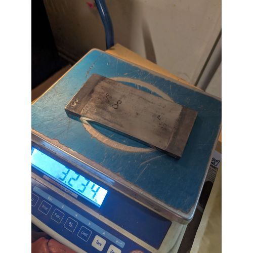 Plaques de rhénium-tungstène 3,234 kg de rhénium 96 %, tungstène 3,8 %