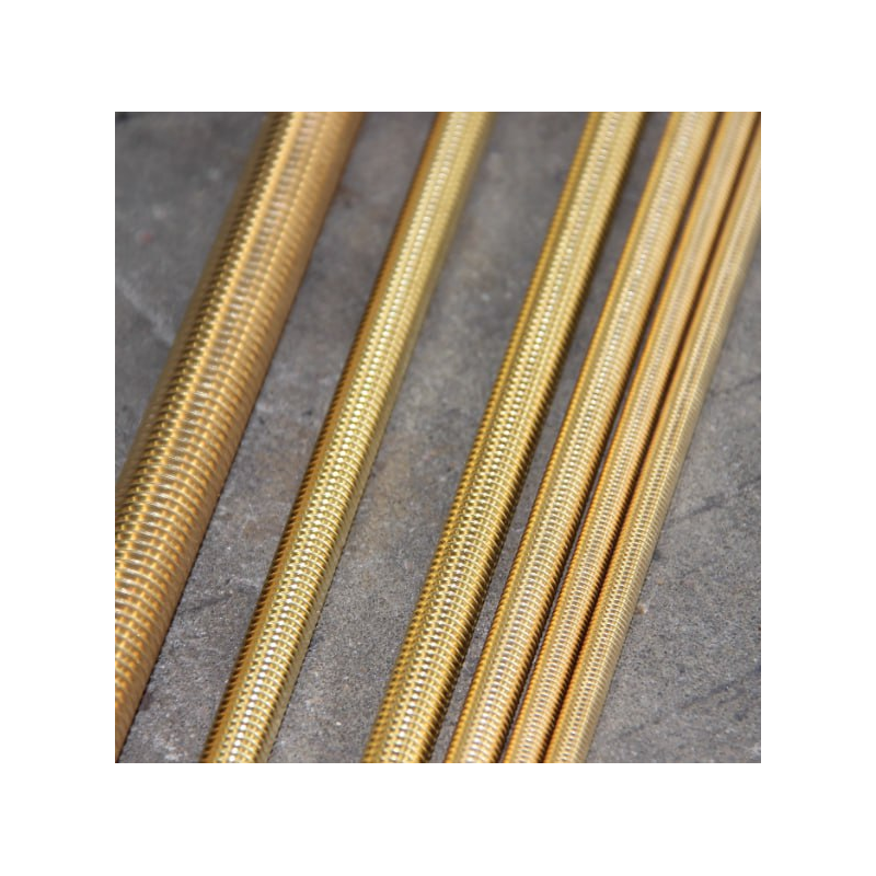 Tiges filetées en laiton M2-M24 2.0401 0,1-1 mètre