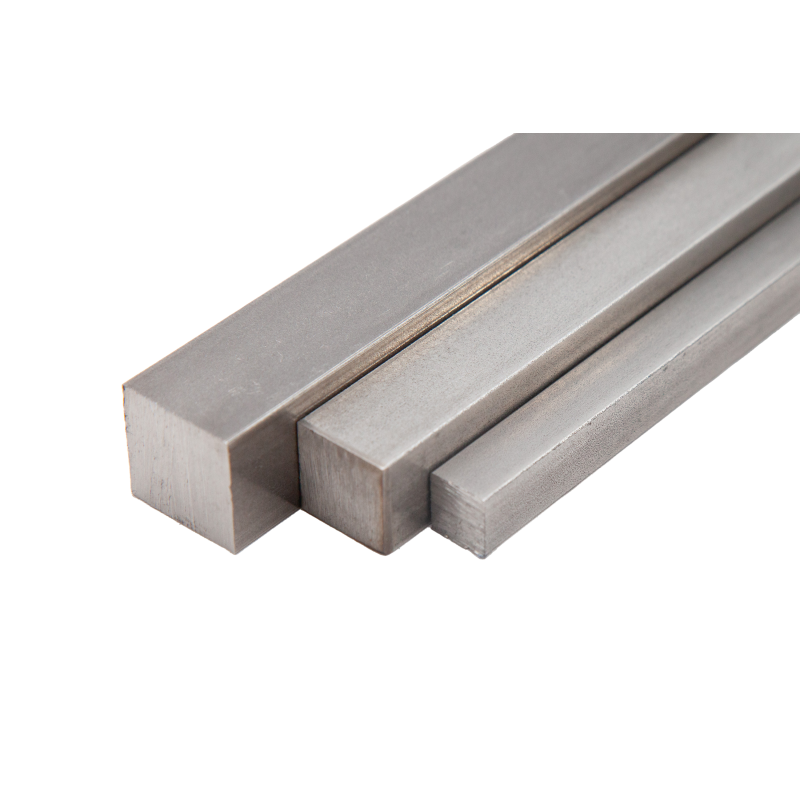 Barre carrée en acier 1.0038 carré 8x8-30x30 mm 0,1-1 mètre